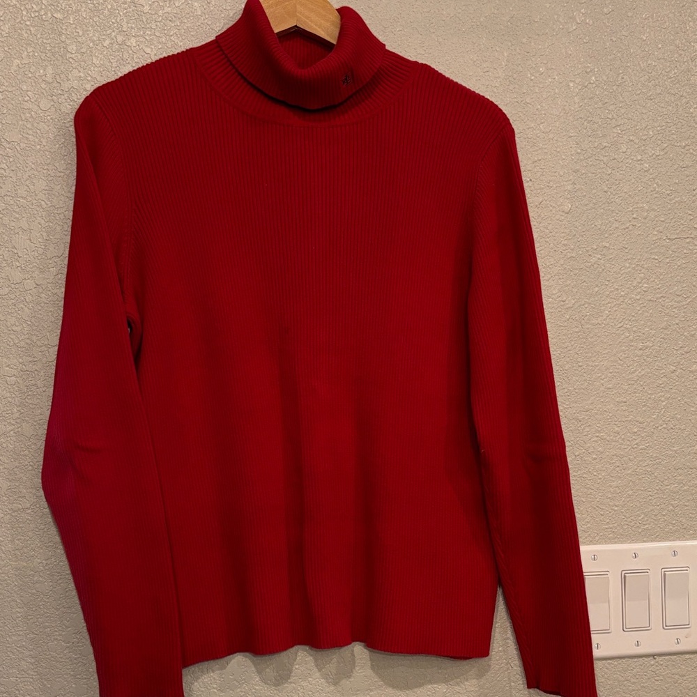 Lauren Ralph Lauren Red Turtleneck Sweater